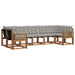 Set de canapele de exterior 7 pcs Gri natural și deschis - WALTI WALTI