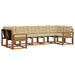 Set de canapele de exterior cu pernă 7 pcs Natural și Bej - WALTI WALTI