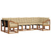 Set de canapele de exterior cu pernă 7 pcs Natural și Bej - WALTI WALTI