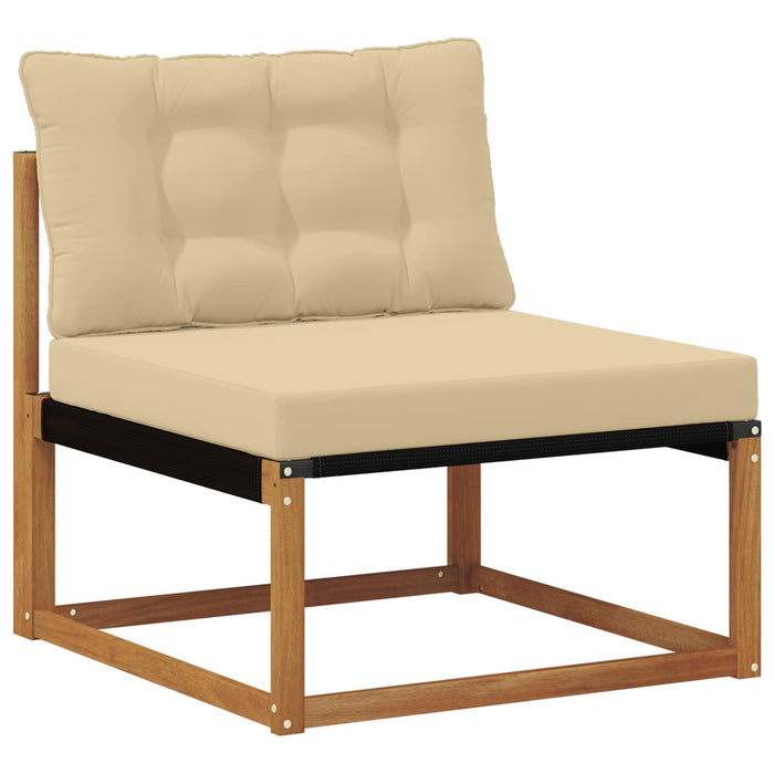 Set de canapele de exterior cu pernă 5 pcs Natural și Bej - WALTI WALTI