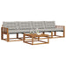 Set de canapele de exterior 5 pcs Gri natural și deschis - WALTI WALTI