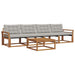 Set de canapele de exterior 5 pcs Gri natural și deschis - WALTI WALTI