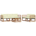 Set de canapele de exterior cu pernă 6 pcs Natural și Crem - WALTI WALTI
