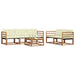 Set de canapele de exterior cu pernă 6 pcs Natural și Crem - WALTI WALTI