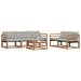 Set de canapele de exterior 6 pcs Gri natural și deschis - WALTI WALTI