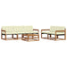Set de canapele de exterior cu pernă 6 pcs Natural și Crem - WALTI WALTI