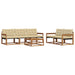 Set de canapele de exterior cu pernă 6 pcs Natural și Bej - WALTI WALTI