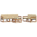 Set de canapele de exterior cu pernă 6 pcs Natural și Bej - WALTI WALTI