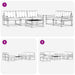Set de canapele de exterior cu pernă 6 pcs Natural și Crem - WALTI WALTI