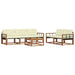 Set de canapele de exterior cu pernă 6 pcs Natural și Crem - WALTI WALTI