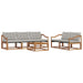 Set de canapele de exterior 6 pcs Gri natural și deschis - WALTI WALTI