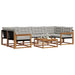 Set de canapele de exterior 7 pcs Gri natural și deschis - WALTI WALTI
