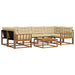 Set de canapele de exterior cu pernă 7 pcs Natural și Bej - WALTI WALTI