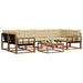 Set de canapele de exterior cu pernă 7 pcs Natural și Bej - WALTI WALTI