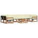 Set de canapele de exterior cu pernă 8 pcs Natural și Crem - WALTI WALTI