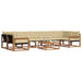 Set de canapele de exterior cu pernă 8 pcs Natural și Bej - WALTI WALTI