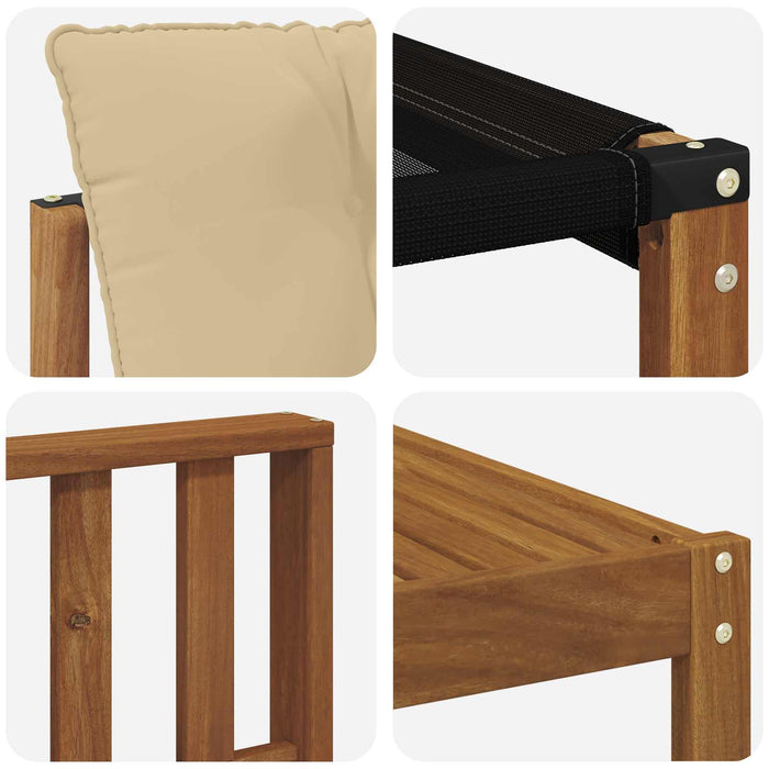 Set de canapele de exterior cu pernă 8 pcs Natural și Bej - WALTI WALTI