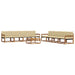 Set de canapele de exterior cu pernă 9 pcs Natural și Bej - WALTI WALTI