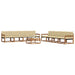 Set de canapele de exterior cu pernă 9 pcs Natural și Bej - WALTI WALTI