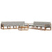 Set de canapele de exterior 9 pcs Gri natural și deschis - WALTI WALTI