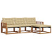 Set de canapele de exterior cu pernă 4 pcs Natural și Bej - WALTI WALTI