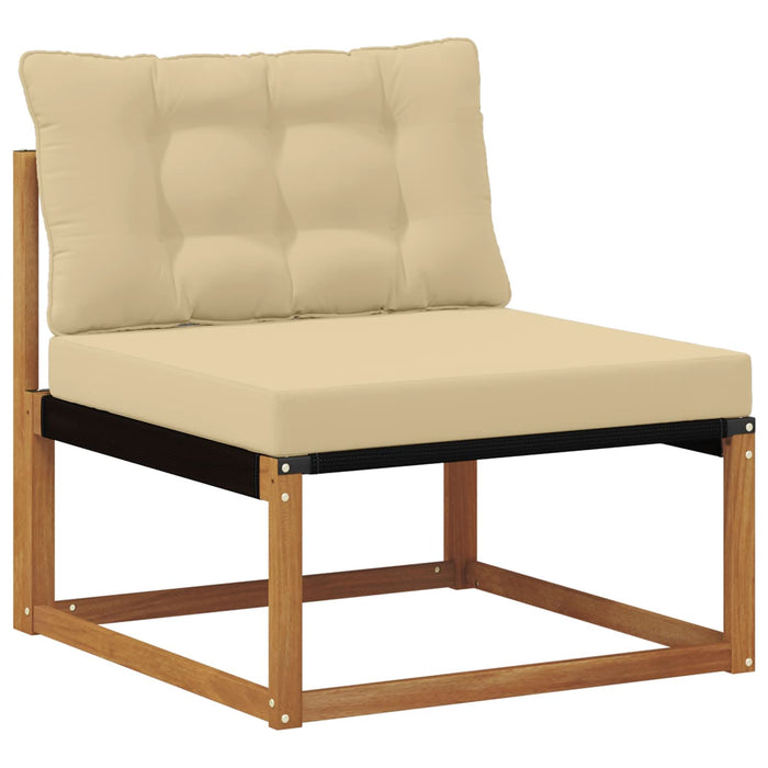 Set de canapele de exterior cu pernă 4 pcs Natural și Bej - WALTI WALTI