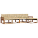 Set de canapele de exterior cu pernă 5 pcs Natural și Bej - WALTI WALTI