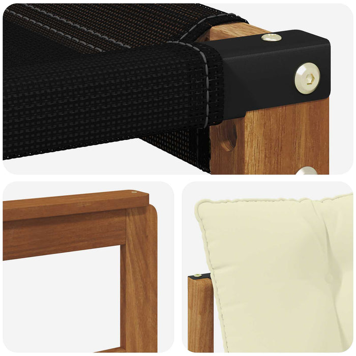 Set de canapele de exterior cu pernă 6 pcs Natural și Crem WALTI