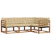 Set de canapele de exterior cu pernă 4 pcs Natural și Bej - WALTI WALTI