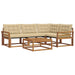 Set de canapele de exterior cu pernă 5 pcs Natural și Bej - WALTI WALTI