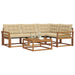 Set de canapele de exterior cu pernă 5 pcs Natural și Bej - WALTI WALTI