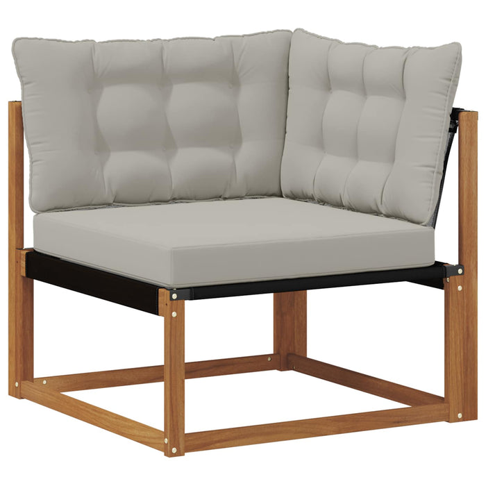Set de canapele de exterior 5 pcs Gri natural și deschis - WALTI WALTI