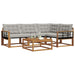 Set de canapele de exterior 5 pcs Gri natural și deschis - WALTI WALTI