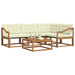 Set de canapele de exterior cu pernă 5 pcs Natural și Crem - WALTI WALTI