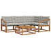 Set de canapele de exterior 5 pcs Gri natural și deschis - WALTI WALTI