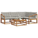 Set de canapele de exterior 5 pcs Gri natural și deschis - WALTI WALTI