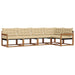 Set de canapele de exterior cu pernă 5 pcs Natural și Bej - WALTI WALTI