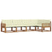 Set de canapele de exterior cu pernă 5 pcs Natural și Crem - WALTI WALTI