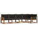 Set de canapele de exterior cu pernă 5 pcs Natural și Negru - WALTI WALTI