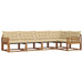 Set de canapele de exterior cu pernă 5 pcs Natural și Bej - WALTI WALTI