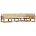 Set de canapele de exterior cu pernă 5 pcs Natural și Bej - WALTI WALTI