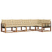 Set de canapele de exterior cu pernă 5 pcs Natural și Bej - WALTI WALTI