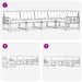 Set de canapele de exterior cu pernă 5 pcs Natural și Bej - WALTI WALTI