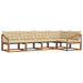 Set de canapele de exterior cu pernă 5 pcs Natural și Bej - WALTI WALTI