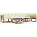 Set de canapele de exterior cu pernă 6 pcs Natural și Crem - WALTI WALTI