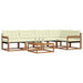 Set de canapele de exterior cu pernă 6 pcs Natural și Crem - WALTI WALTI