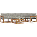 Set de canapele de exterior 6 pcs Gri natural și deschis - WALTI WALTI