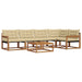 Set de canapele de exterior cu pernă 6 pcs Natural și Bej - WALTI WALTI