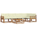Set de canapele de exterior cu pernă 6 pcs Natural și Crem - WALTI WALTI