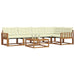 Set de canapele de exterior cu pernă 6 pcs Natural și Crem - WALTI WALTI